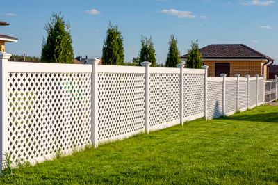 Vinyl Fence with Decorative Elements