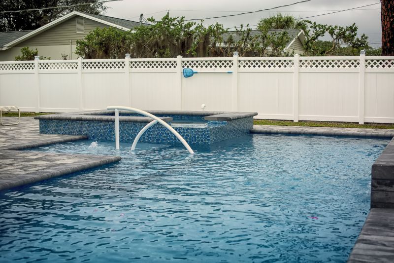 Vinyl Pool Fence Installation detail